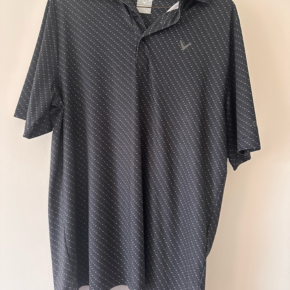 Callaway Black Polo Shirt Performance Fit